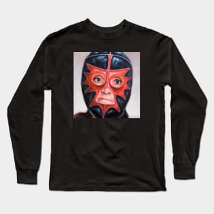 Chrystia: Wrestling Mask Portrait Long Sleeve T-Shirt